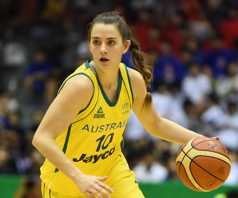 Tessa Lavey in action for the Opals. Picture: GETTY IMAGES