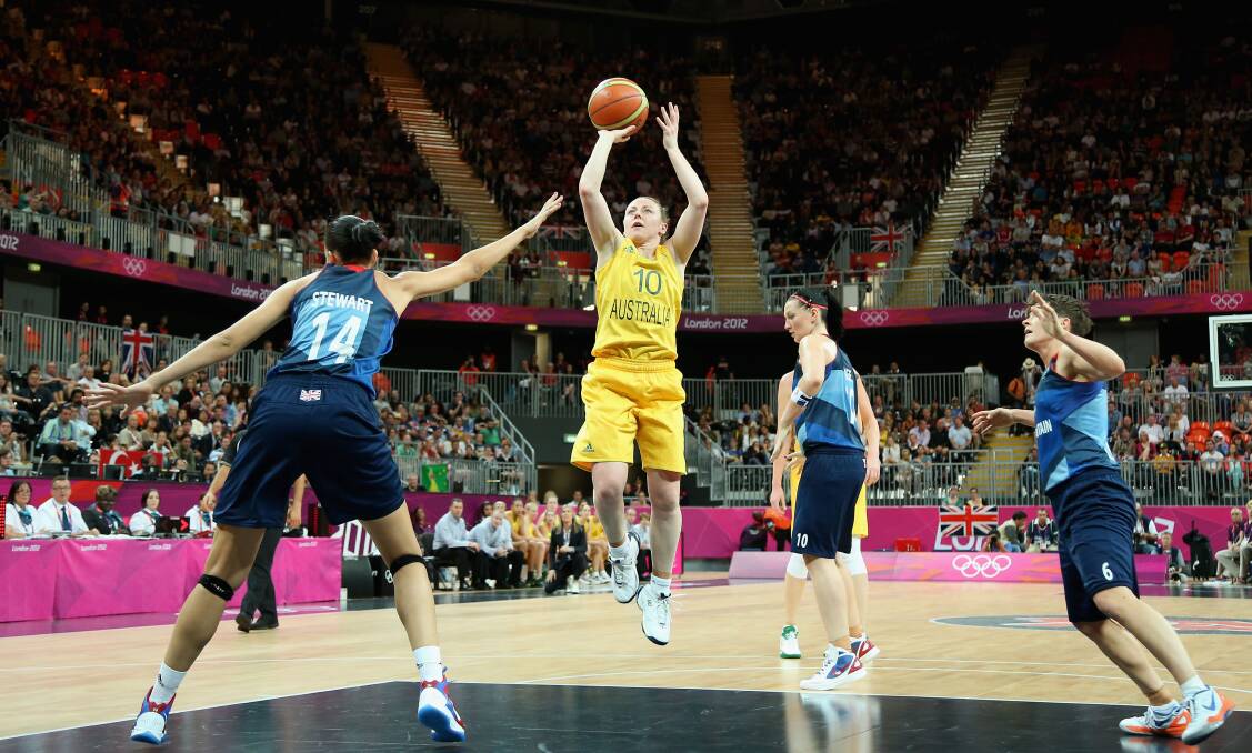 Kristi Harrower gets the job done for the Opals at the London Olympics.