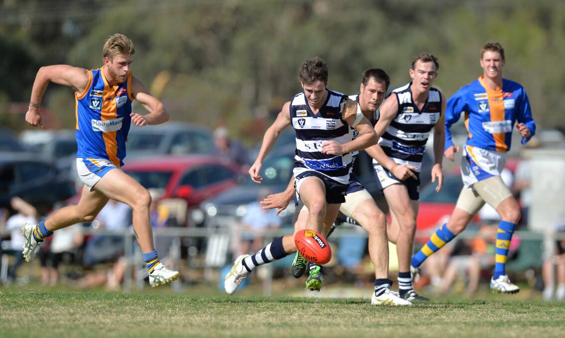 ROUND ONE: Strathfieldsaye defeated Golden Square in this year's BFNL grand final replay.