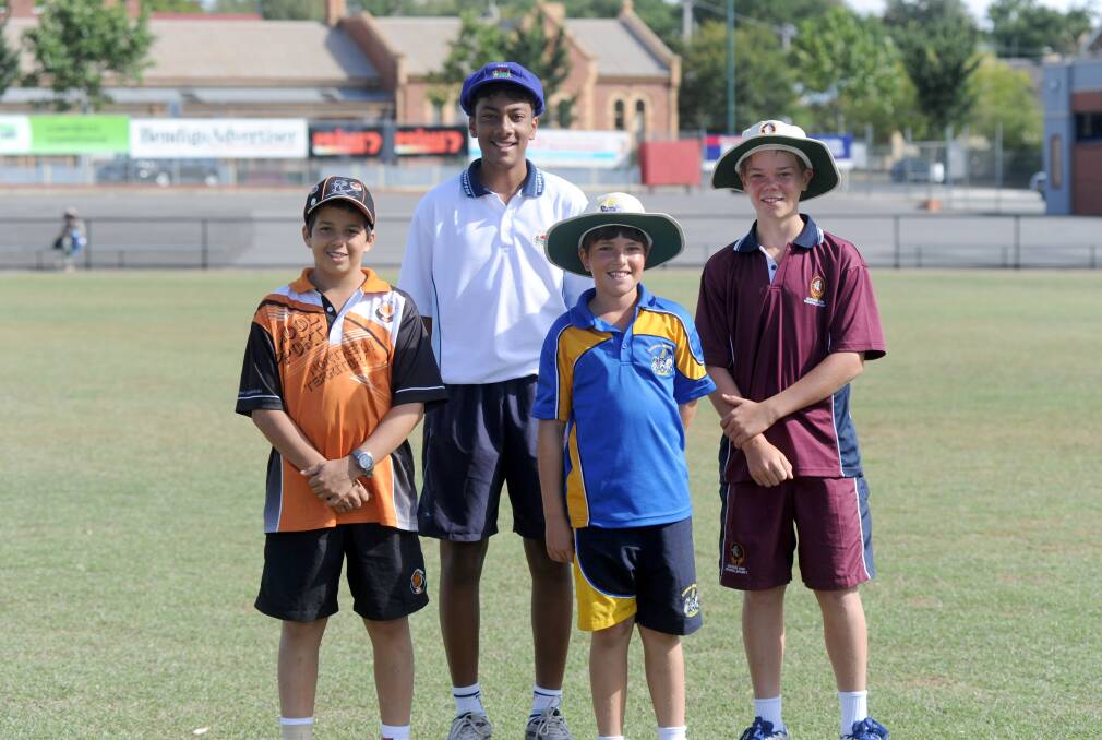 Janu Varatharajan from NT, Yushan Gunewardhane from NSW, Felix Ford from ACT and Tom Ham from QLD. 