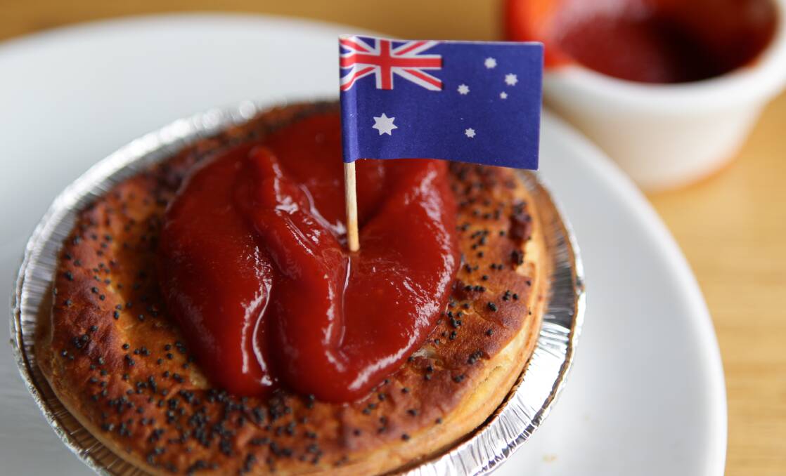 A meat pie was a rare treat for Delly on Australia Day.
