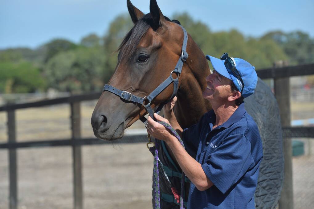 STABLE STAR: Steven Lake with Master's Degree. Picture: BRENDAN McCARTHY