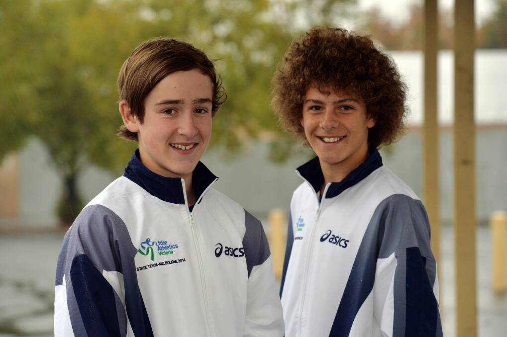 ELITE RUNNERS: Bendigo athletes Ben Powell and Luke Padgham will represent Victoria. Picture: BRENDAN McCARTHY