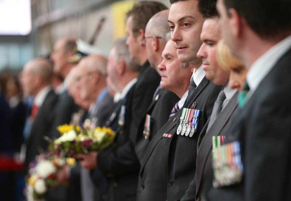 HONOUR: Dignitaries attended the service.