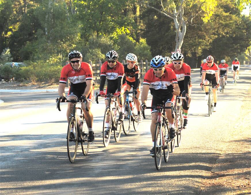 MOVING: The team gets the wheels rolling on the Bendigo to Barossa. Picture: SUPPLIED