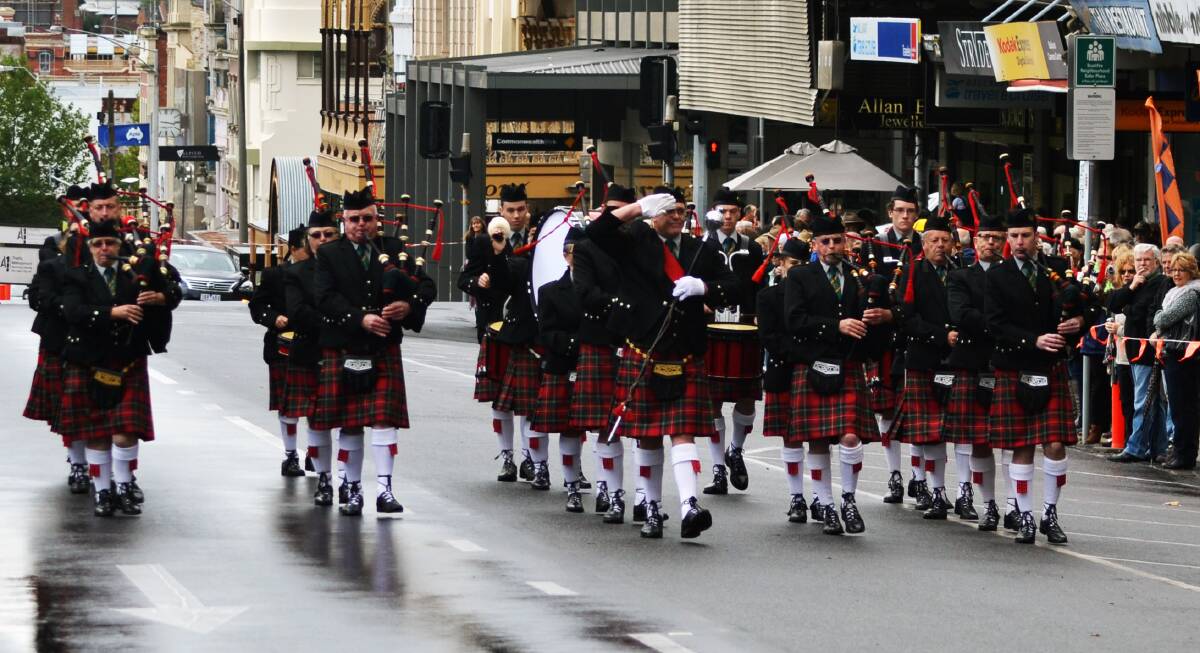 CALUTE: Golden City Pipe Band was awarded for its hard work at the weekend.