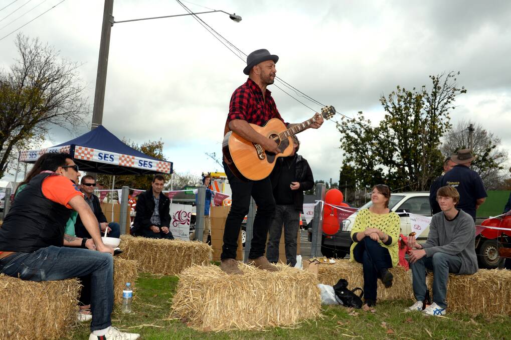 PLAY: Albert Skipper wows the crowd with his acoustic set. Picture: LIZ FLEMING