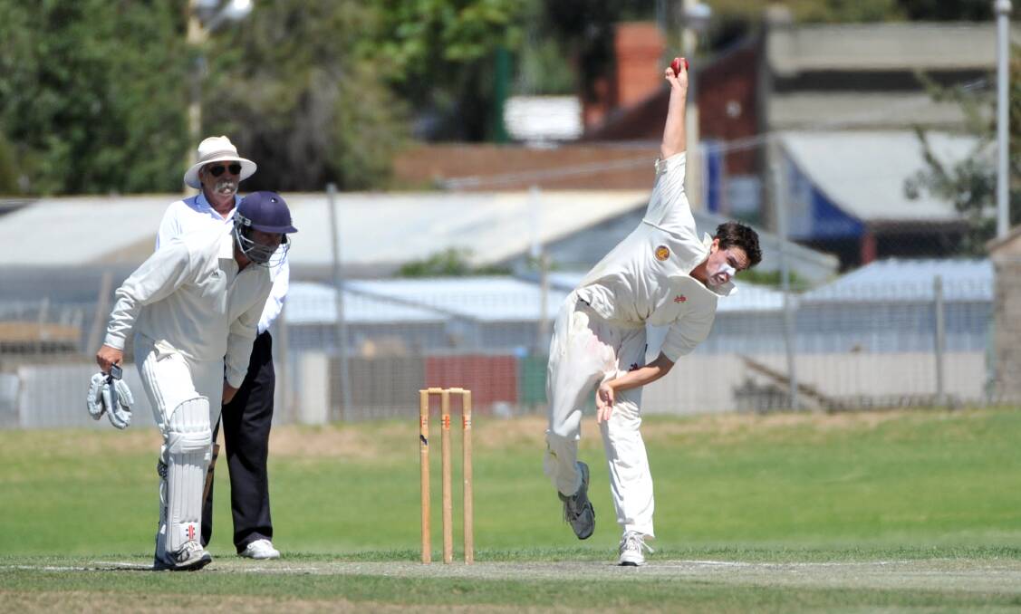 YOUNG GUN: Quick bowler Nathan Fitzpatrick is one of Bendigo's most promising cricketers. 