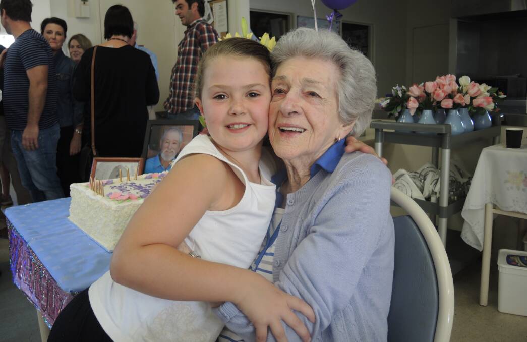 BIRTHDAY: Lilia Keck with her great-granddaughter, also named Lilia Keck.