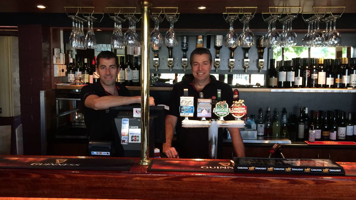 SUCCESS: Luke and Scott Macumber at The Brougham Arms Hotel. Photo: Supplied by the Macumbers.