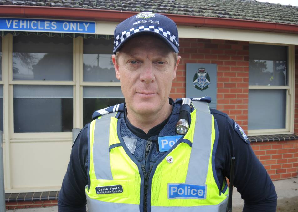 Leading Senior Constable Jason Peers. Picture: LEIGH SHARP