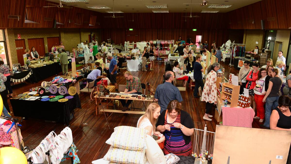  SUCCESS: A picture of the first pop up market, held in March. Picture: JIM ALDERSEY
