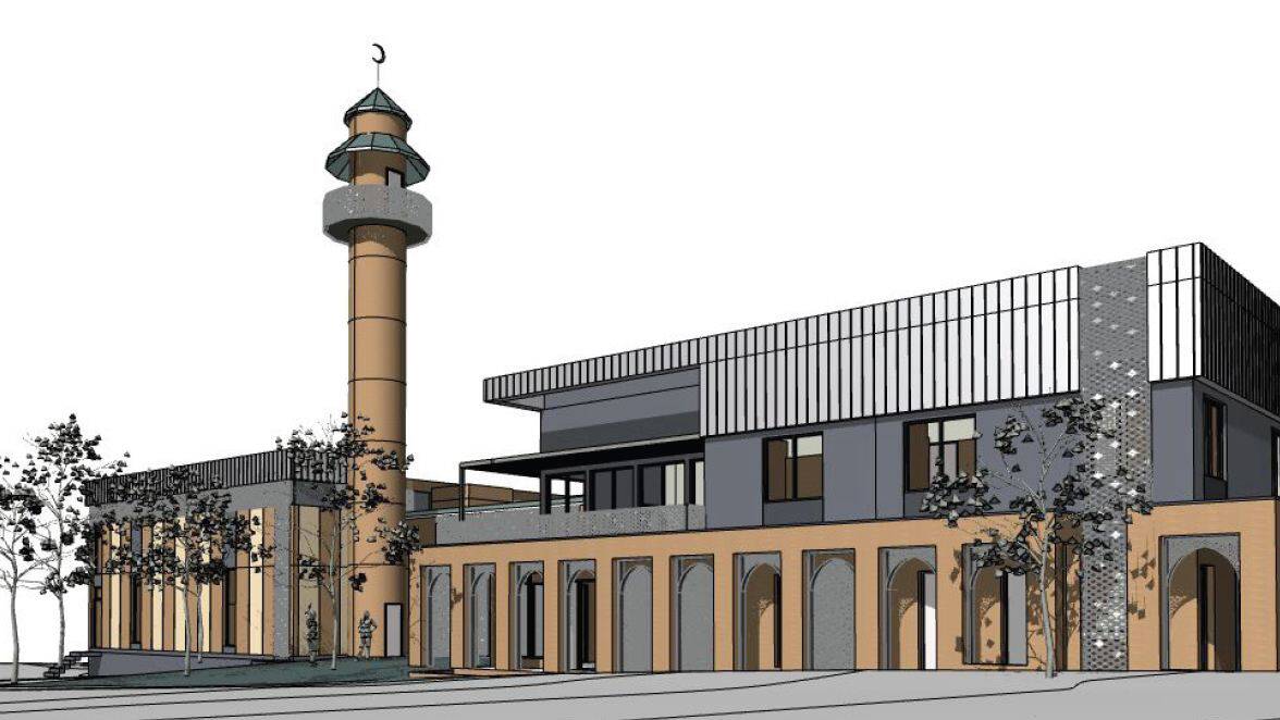 An artist's impression of the proposed mosque in Bendigo East.