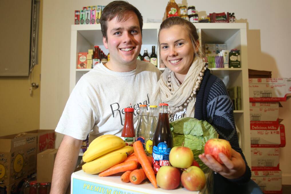 OPPORTUNITY: Jerry and Kacey Wells of Regional Organics. Picture: GLENN DANIELS
