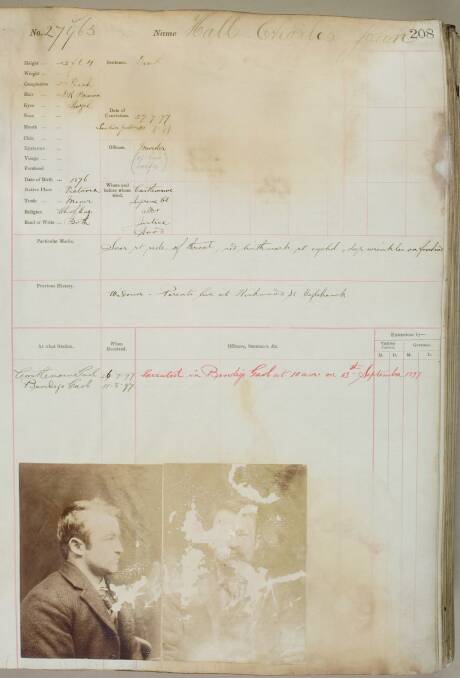 PUBLIC RECORD: William James Hall, Request for clemency 1897, ink on paper. Collection Public Records Office Victoria VPRS 264/PO Unit 24. 