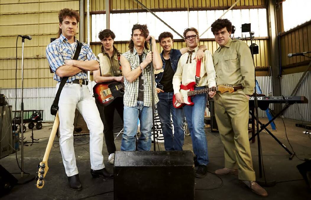 ROCK BAND: The cast of INXS: Never Tear Us Apart.