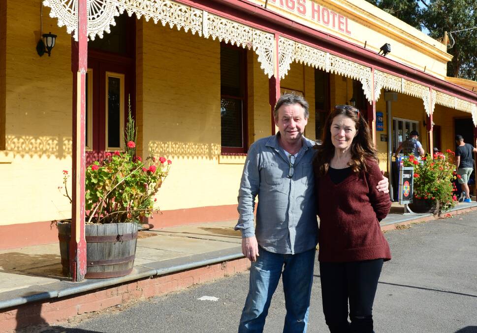 MOVING ON: Current owners Mick and Jeannie Kehoe at the Five Flags Hotel.