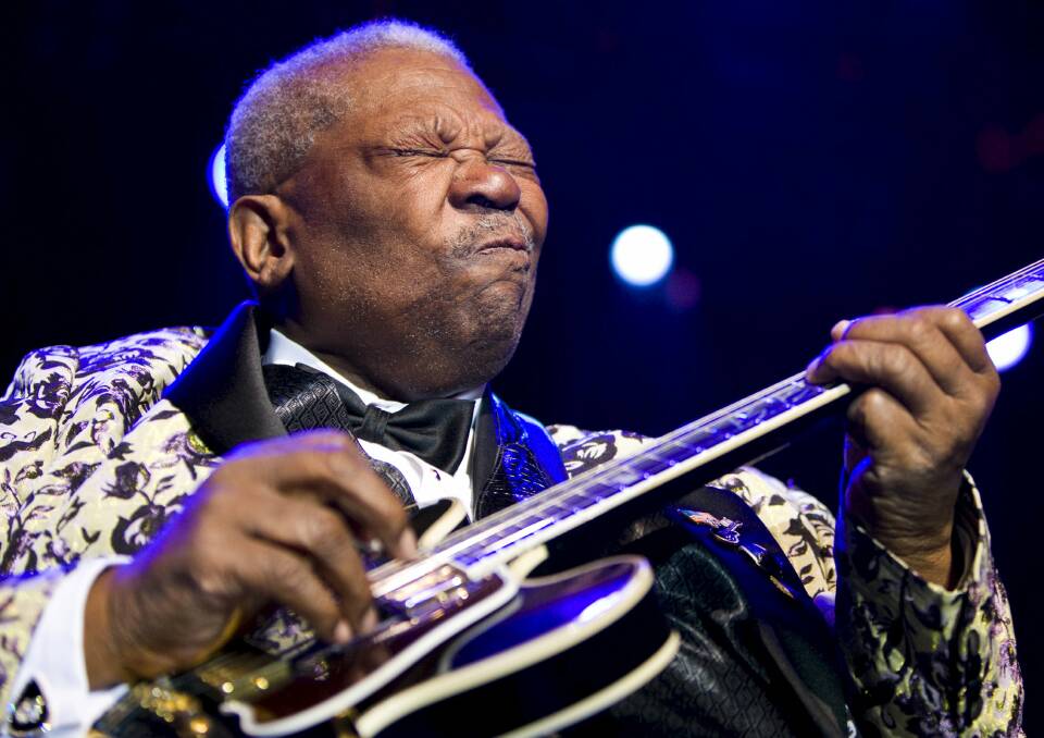 LEGEND: Blues guitarist BB King died aged 89 on Friday.