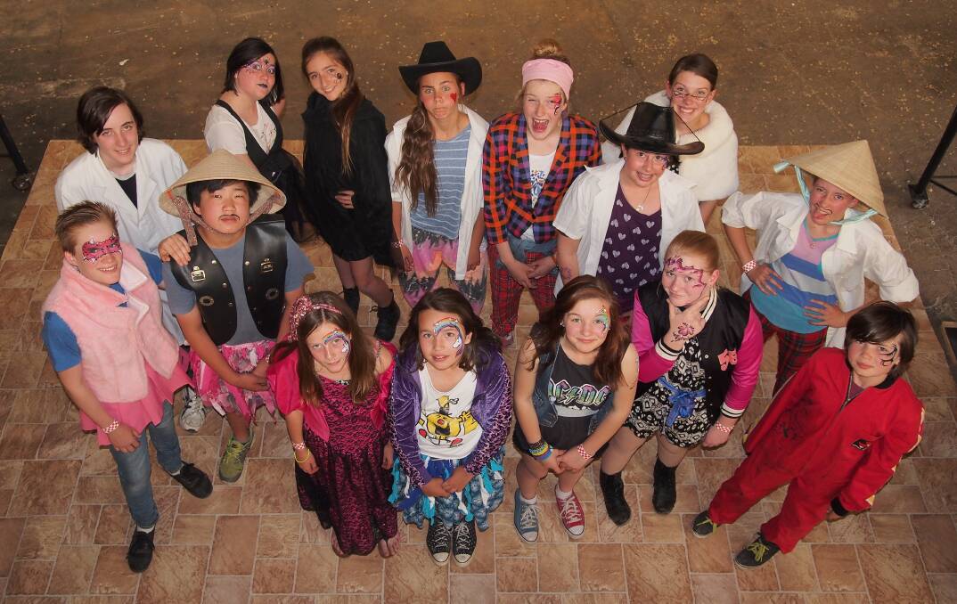 READY: Some of the cast of Casltemaine Youth Theatre's production of the Wizard of Oz.