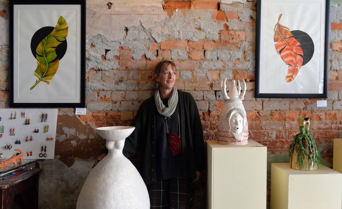 Visual: Sue Llewelyn owns the Red Rat Gallery in View Street/ Picture: BRENDAN McCARTHY