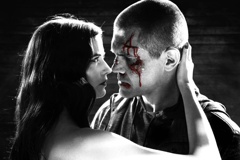 COUPLE: Eva Green and Josh Brolin have an explosive relationship in Sin City: A Dame For Kill.