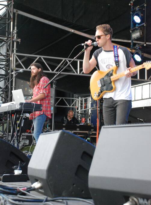 LOCAL ACT: Bendigo band Fountaineer perform at this year's GTM. Picture: CHRIS PEDLER