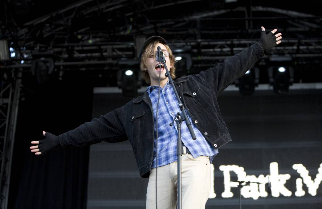 LEAD SINGER: Sam Cromack of Ball Park Music performs at GTM in 2012.