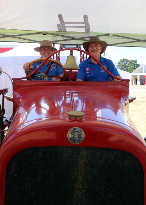 John White and Terry Widdows of Central VIctorioan Fire Service Preservation Society