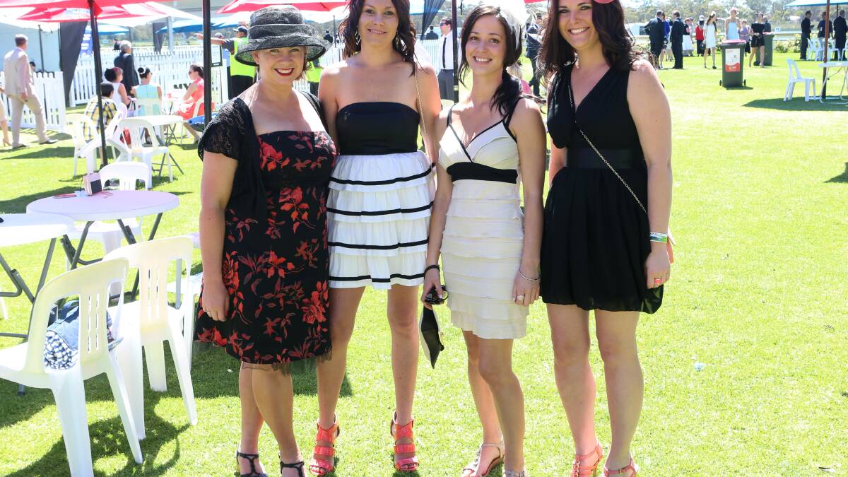 Kristy Curry, Anna Trickett, Larissa White and Tyla McGrath.
Picture: PETER WEAVING