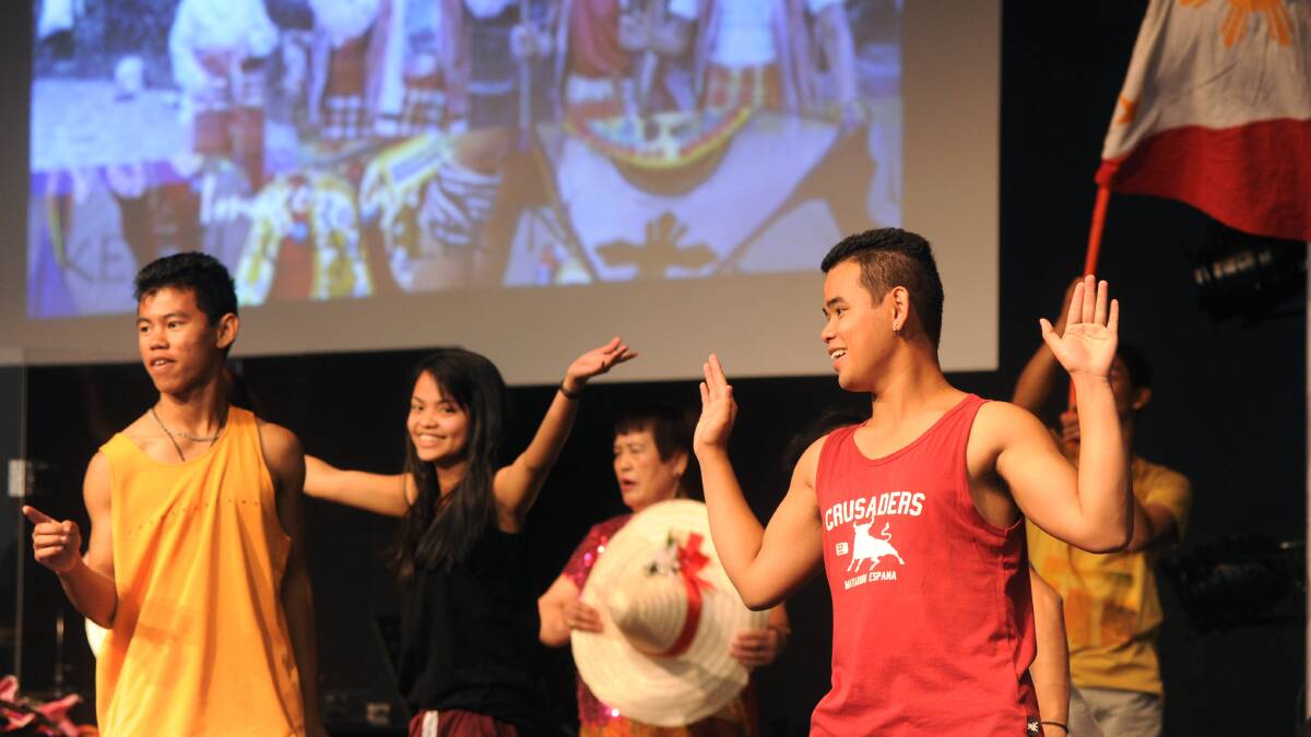 Rehearsal for Bendigo Filipino Foundation fundraising show. Brothers Froilan and Keanu Aquino. Picture: JODIE DONNELLAN
