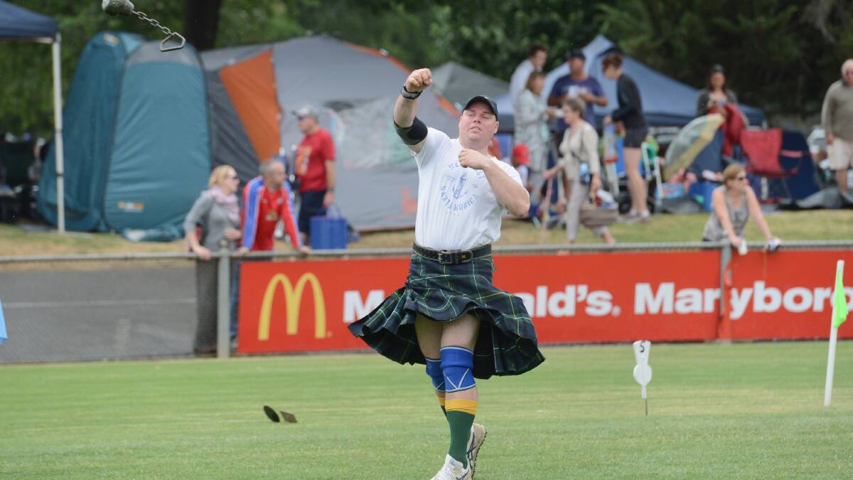 Scott Martin during the Highland Games.

Picture: JIM ALDERSEY