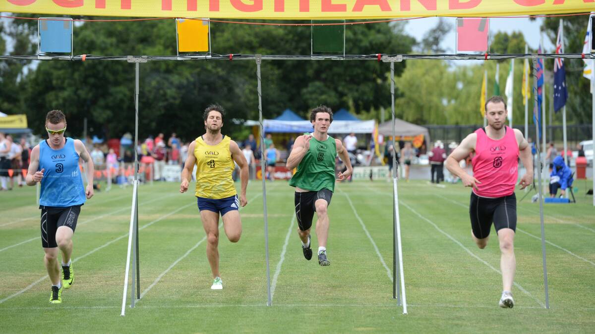 Race action at Maryborough Highland Gathering. Picture: JIM ALDERSEY