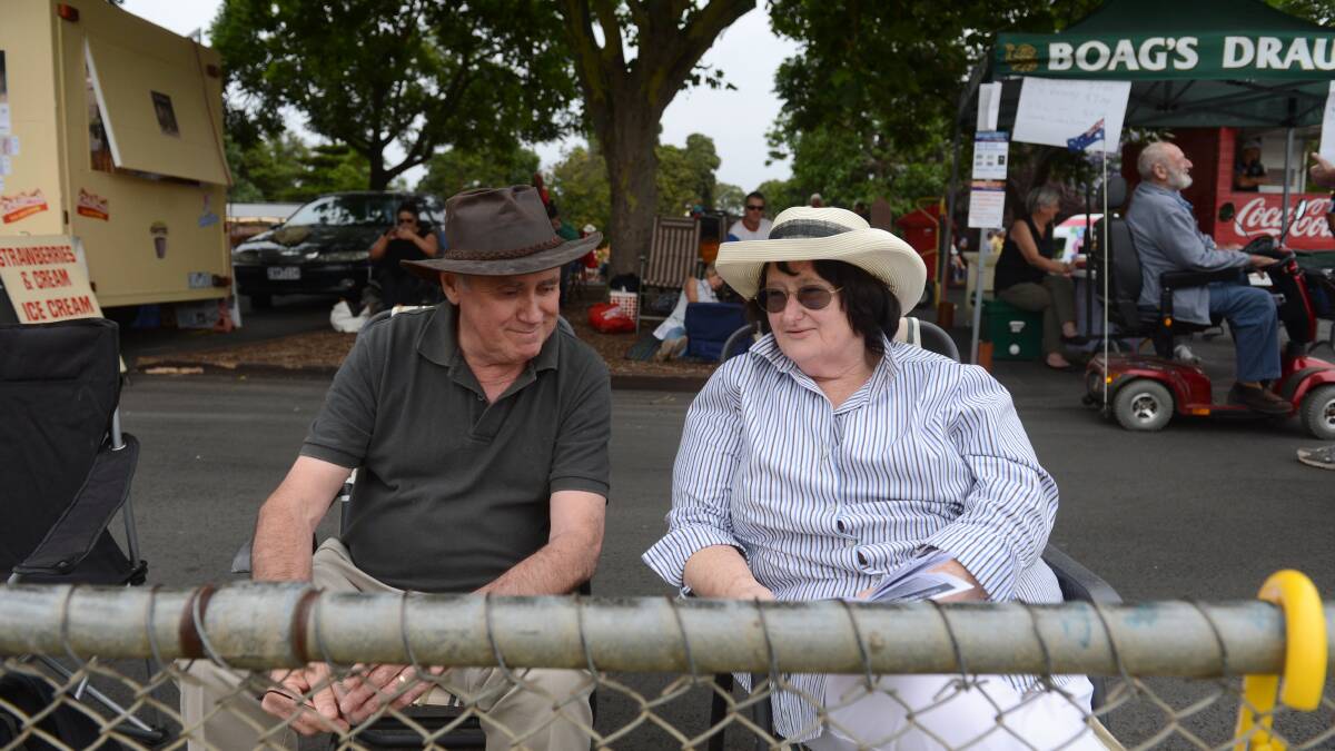 Maryborough Highland Gathering Parade.
Peter and Robyn Lewis.

Picture: JIM ALDERSEY