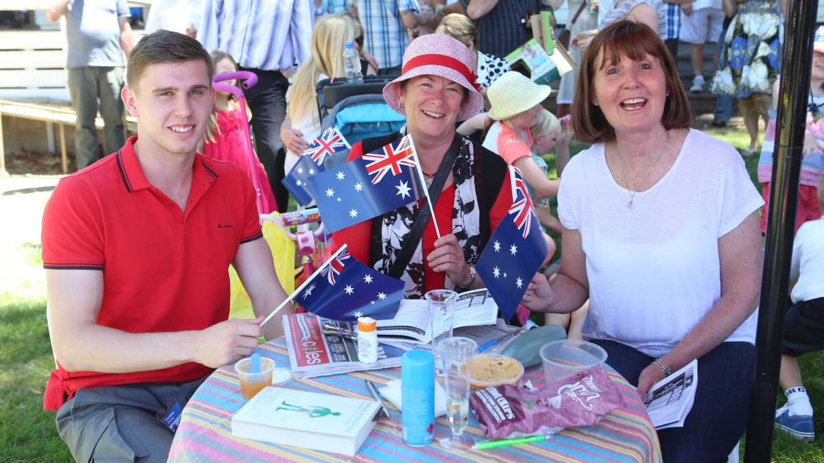 Cody Smith, Mary Walsh and Angela Smith. Picture: PETER WEAVING