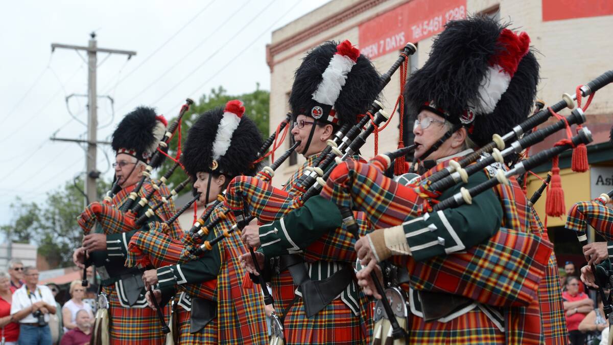 Castlemaine Highland Pipe Band.

Picture: JIM ALDERSEY