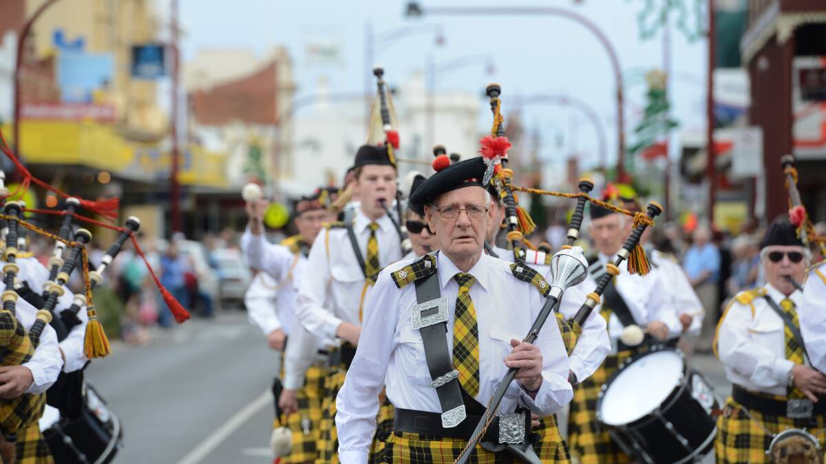 Clan Macleod Pipe Band, Bendigo.

Picture: JIM ALDERSEY