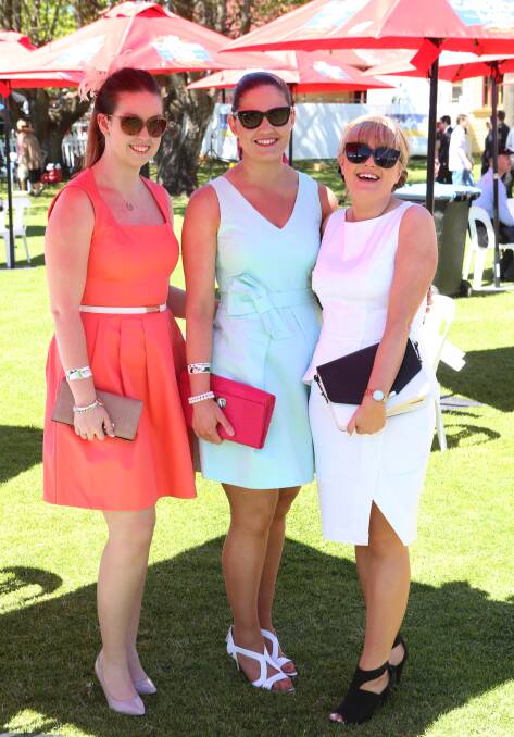 Jessica Featherstone, Prue Watts and Renae Crossley.
Picture: PETER WEAVING