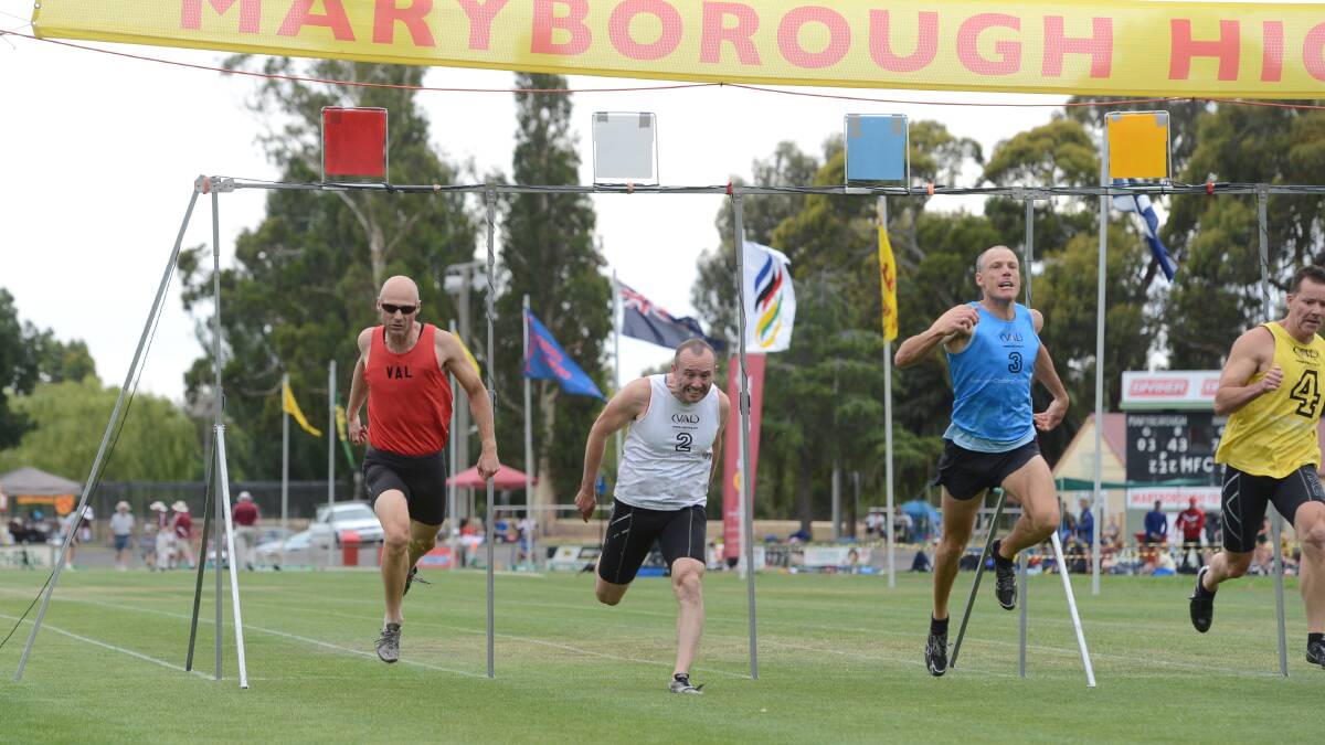 Race action at Maryborough Highland Gathering. Picture: JIM ALDERSEY