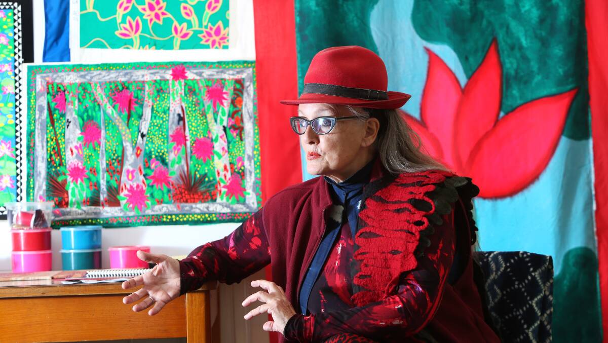 Linda Jackman world-renowned fashion and textiles designer now living in Bendigo.
Picture: Peter Weaving
270613