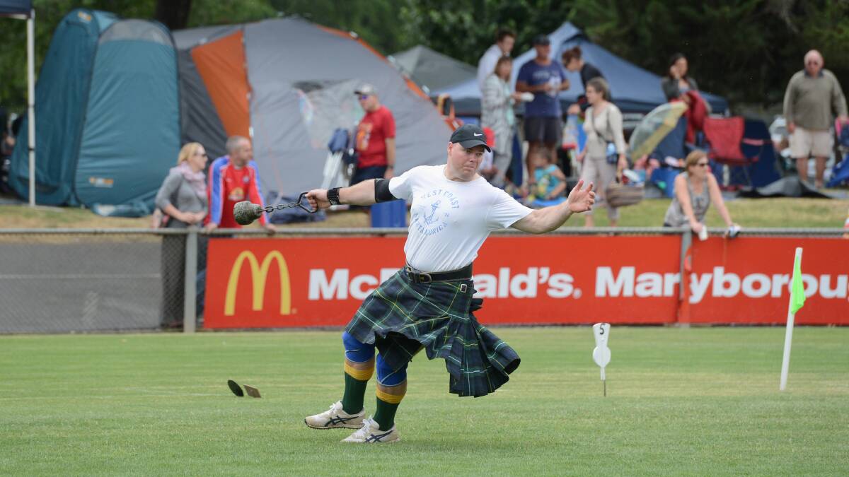 Scott Martin during the Highland Games.

Picture: JIM ALDERSEY