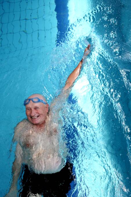Tony Baines (ex employee of Bendigo Addy) is swimming 70 laps tomorrow for his 70th birthday at the Eaglehawk Swimming Pool.
Photo Peter Weaving 040213