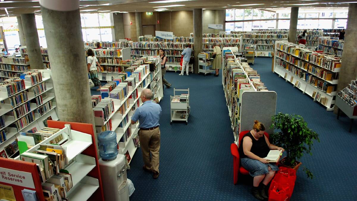 Bendigo Library very busy.
Pic: LAURA SCOTT.