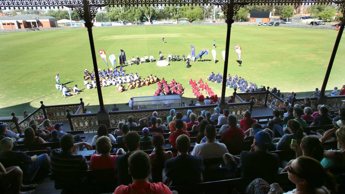 Opening ceremony at the Queen Elizabeth Oval. Picture: PETER WEAVING