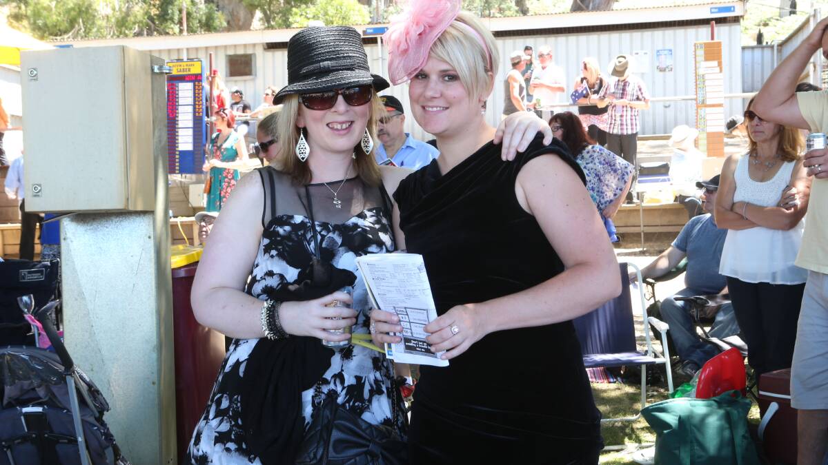 Deanne Mills and Abbie Jewell from Melbourne. Picture: PETER WEAVING