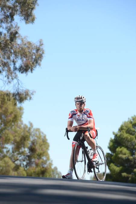 Cycling star Glenn O'Shea in Bendigo. Picture: JIM ALDERSEY