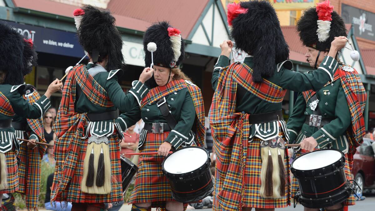 Castlemaine Highland Pipe Band.

Picture: JIM ALDERSEY