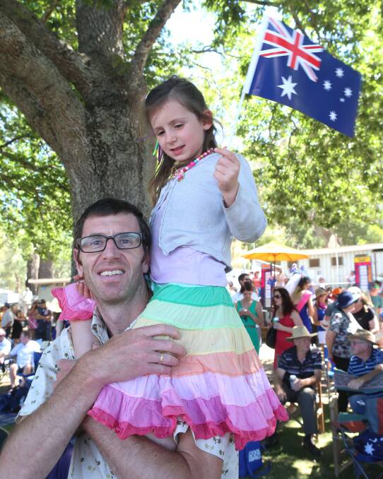Richard and Emily Price keep the flag flying high. Picture: PETER WEAVING