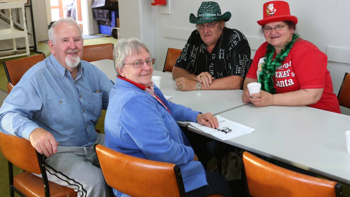 Dale and Thelma Pascall with Ken and Christine Curnow. Picture: PETER WEAVING