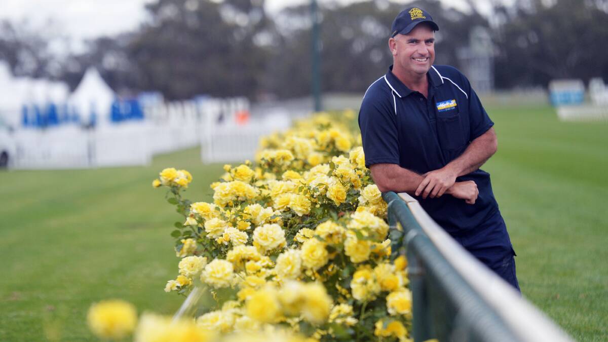 READY: Course manager Bernard Hopkins has the racetrack and surrounds in immaculate shape.