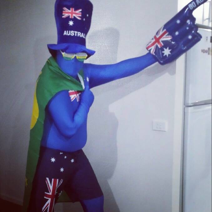 Bendigo man Nathan Lindrea says he is feeling really patriotic today. He sent this picture in to us via Facebook.